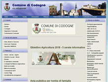 Tablet Screenshot of comune.codogne.tv.it